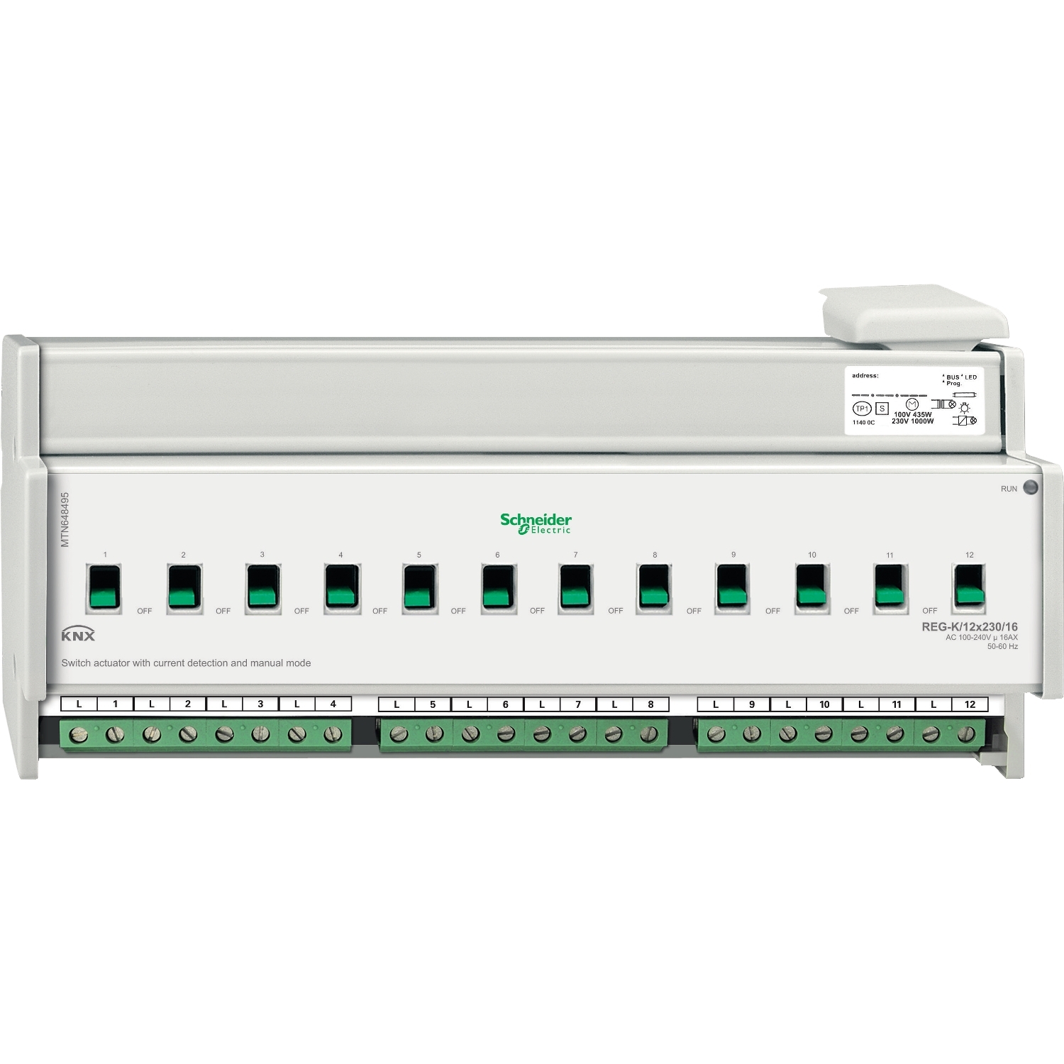 Schneider Electric Schaltaktor REG-K/12x230/16 MTN648495