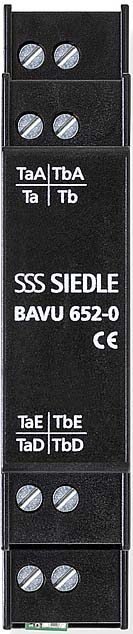 Siedle&Söhne Bus-Audio/Video-Verteiler unsymetr.schwarz BAVU 652-0