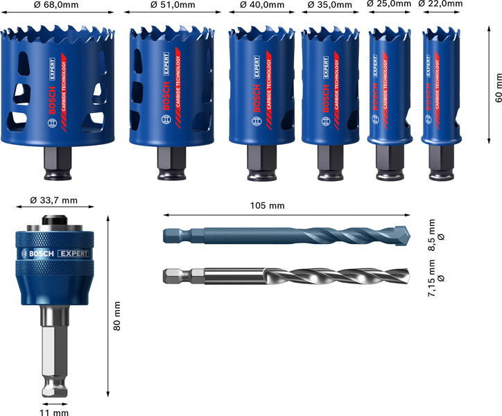 Bosch Power Tools Lochsäge Starter-Set 2608900446