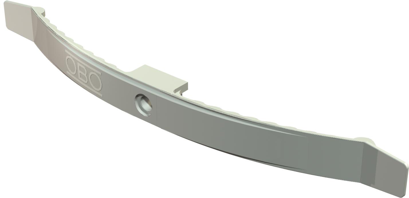 100 STK OBO Bettermann Vertr Kabelklammer 220mm, lichtgrau 2033 SP