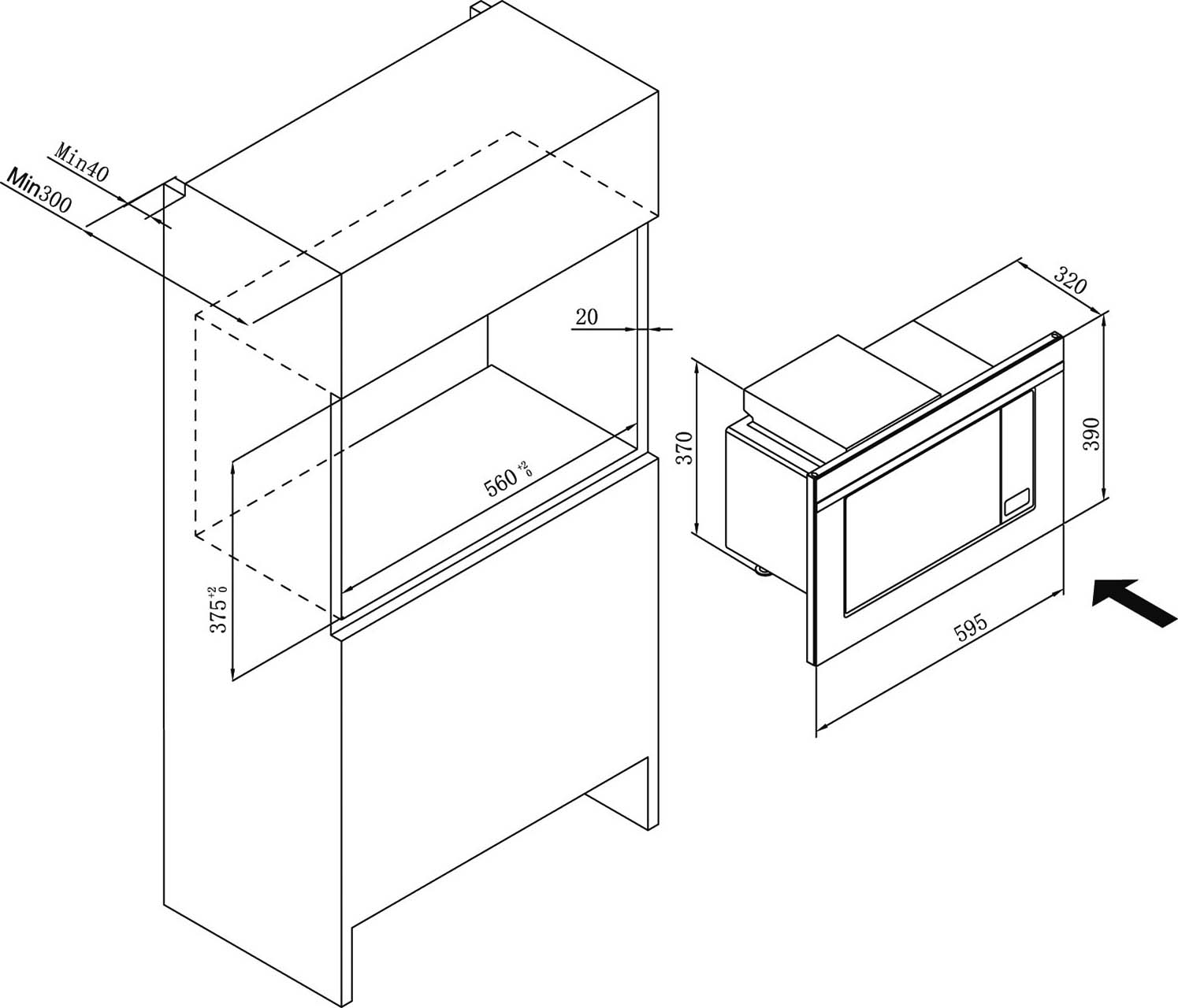 Amica EB-Mikrowelle m. Grill EMW 13170 S