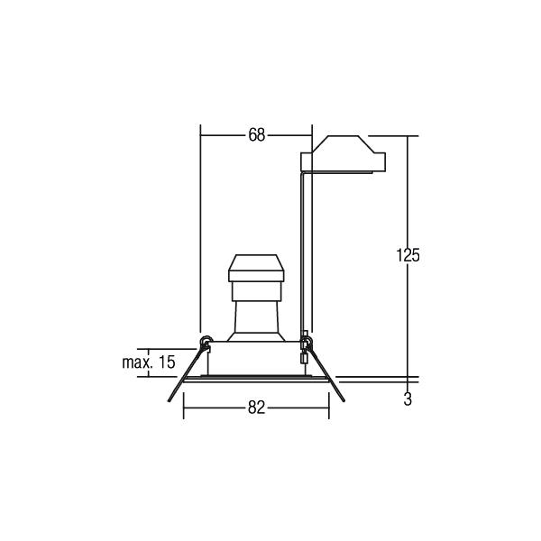 Brumberg Leuchten HV-Einbauleuchte GU10 max.50W/eds 36004220