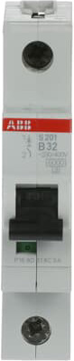 ABB Stotz S&J Sicherungsautomat 6kA 32A B 1p S201-B32 ABB Stotz S&J Sicherungsautomat 6kA 32A B 1p S201-B32