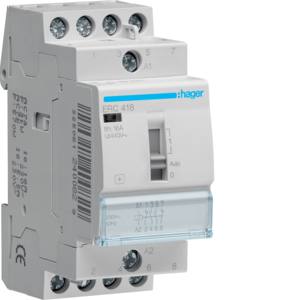 Hager Installationsrelais 16A 2S+2Ö 230V ERC418