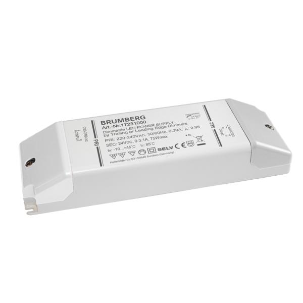 Brumberg Leuchten LED-Netzgerät 12-75W 24V IP20 dimm. Phasenab. 17231000