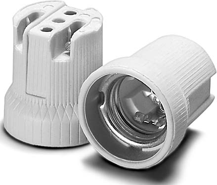 Houben Fassung E27 Porz,ws,1-tlg,M4 102599