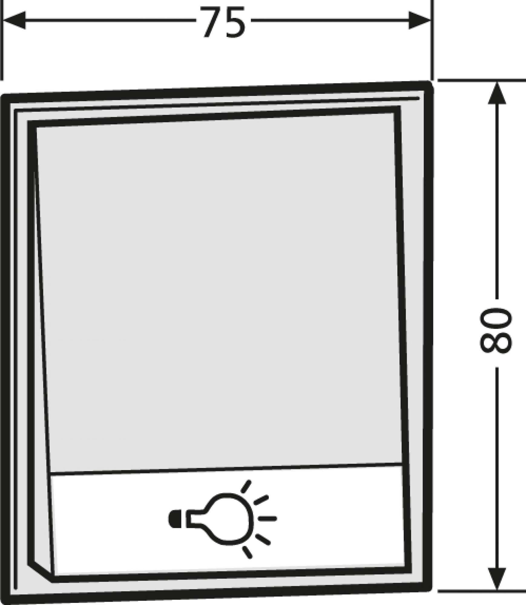 Renz Metallwaren. Komb.Klingel/Lichtmodul 97-9-85273 gr