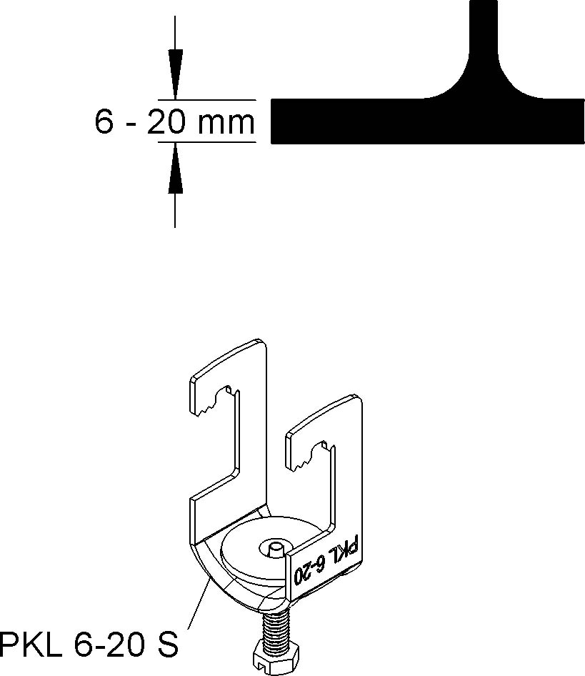 Niedax Profilklammer PKL 6-20 S