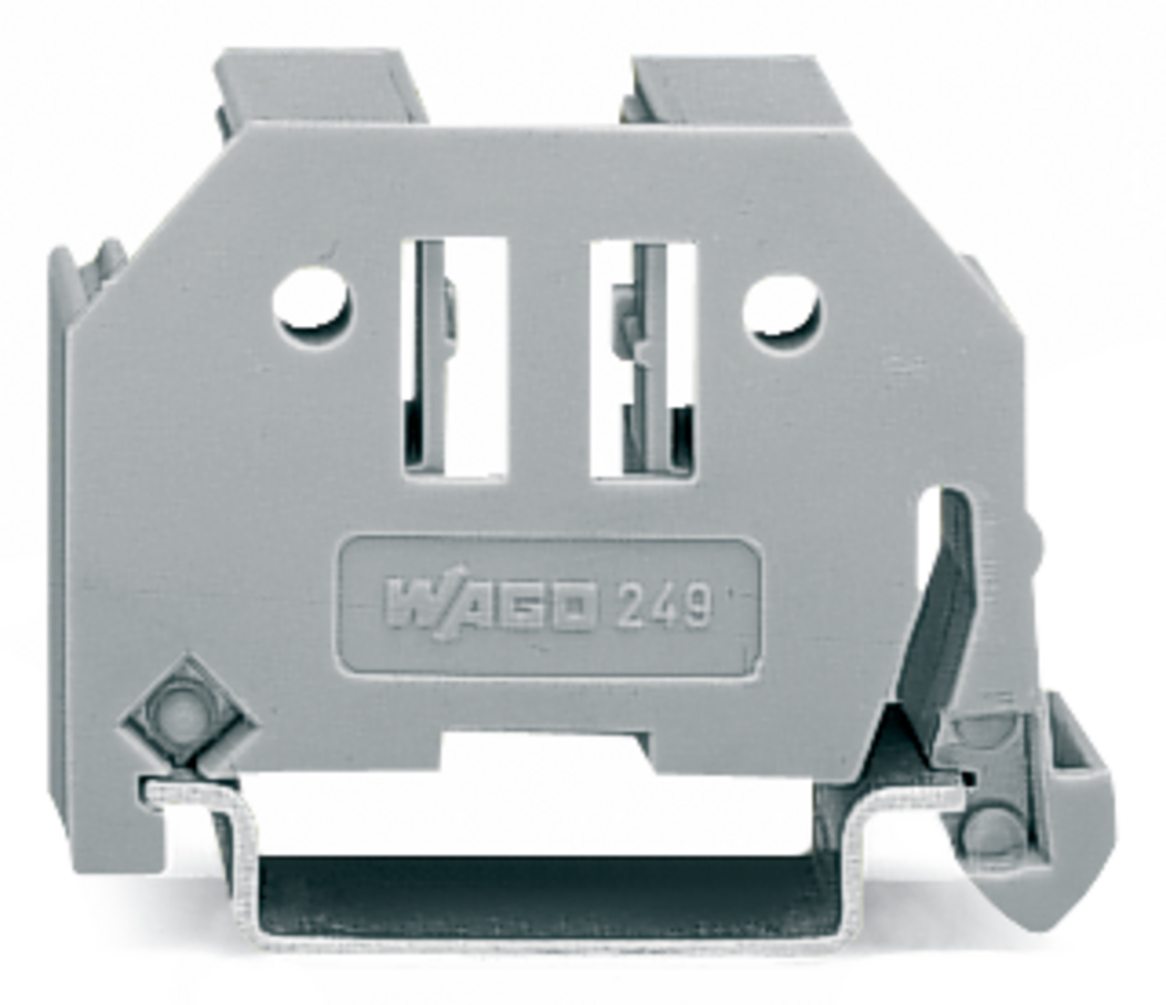 25 STK WAGO GmbH & Co. KG Endklammer 10mm breit grau 249-117