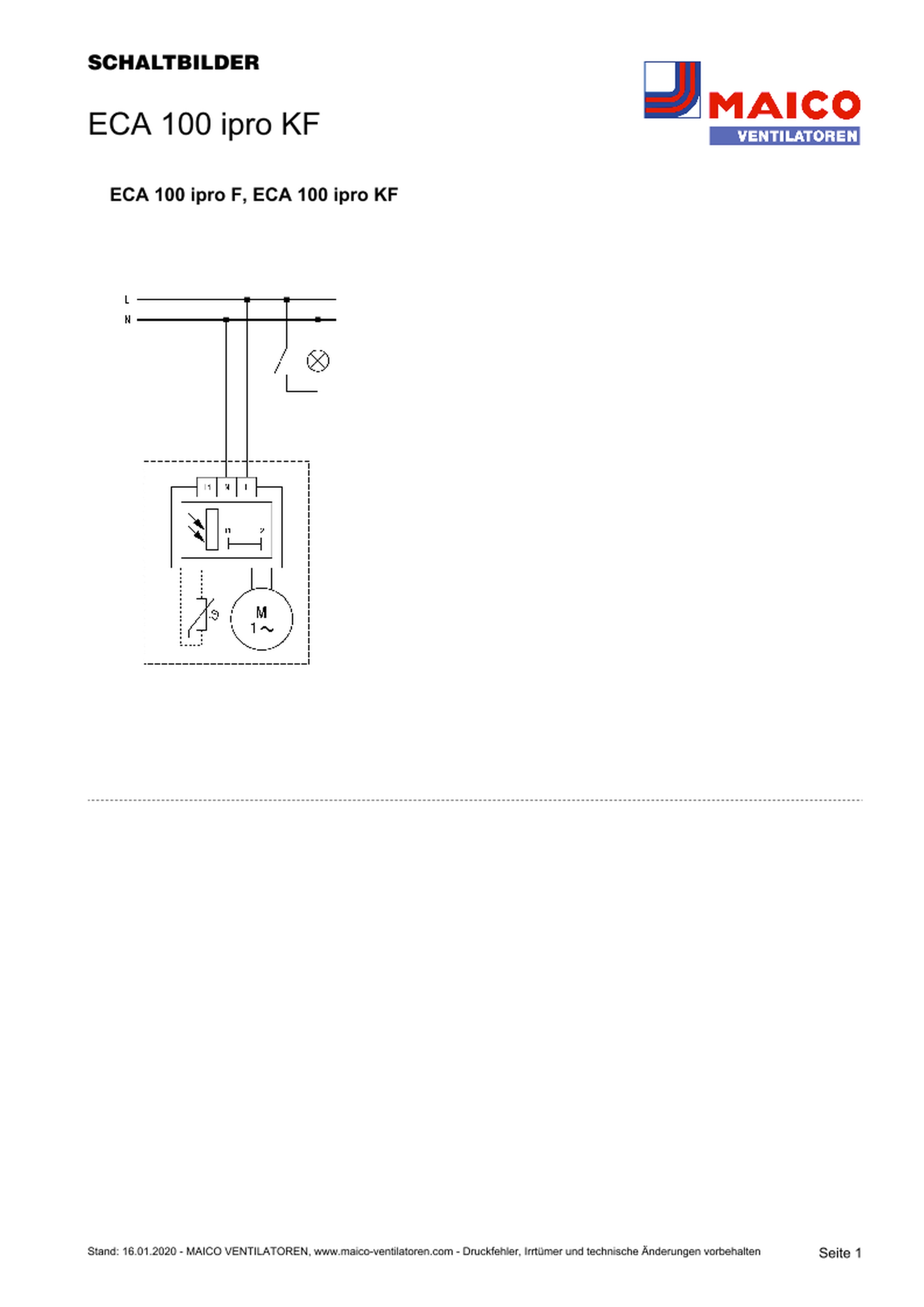 Maico Kleinraumventilator ECA 100 ipro KF Maico Kleinraumventilator ECA 100 ipro KF
