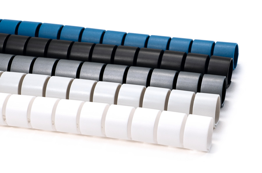 25 M HellermannTyton Schlauch inkl. Werkzeug Spirale, schwarz HWPP-8MM-PP-BK-Q1