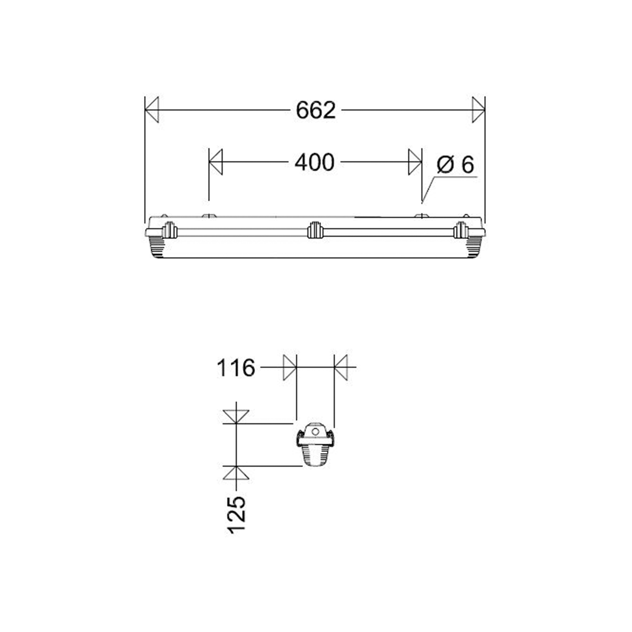 Schuch Licht LED-FR-Wannenleuchte IP65 161 06L20